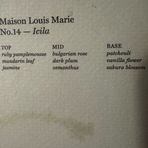 New Maison Louis Marie No.14 Icila Fragrance Box